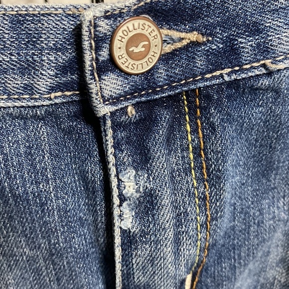 Hollister distressed micro mini Jean skirt​​​ - Picture 5 of 9